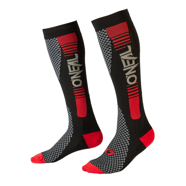 O´Neal MX Performance Sock STRIPE V.22 black/red (One Size)