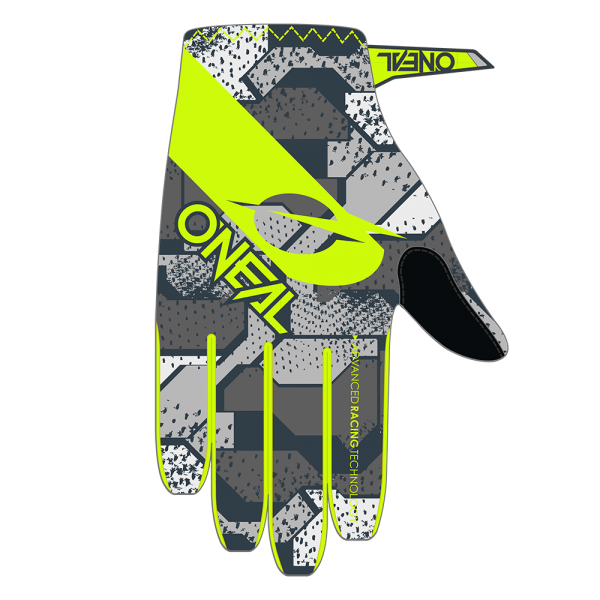 O´Neal MATRIX Glove CAMO V.22 gray/neon yellow S/8
