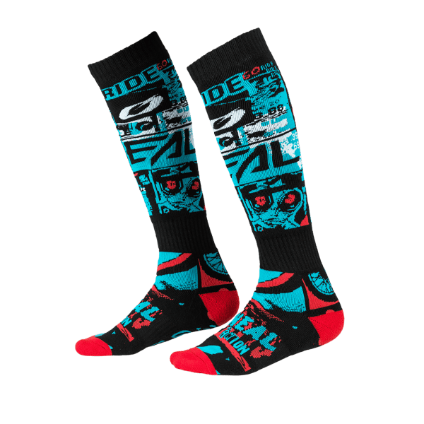 PRO MX Sock RIDE black/blue (One Size)