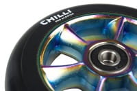 Chilli Wheel-turbo-110 mm black PU rainbow core
