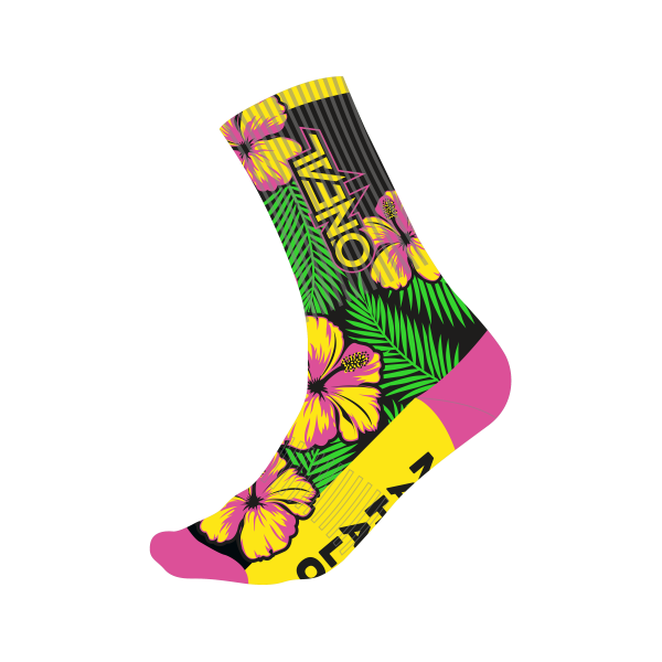 O´Neal MTB Performance Sock ISLAND V.22 pink/green/yellow (39-42)