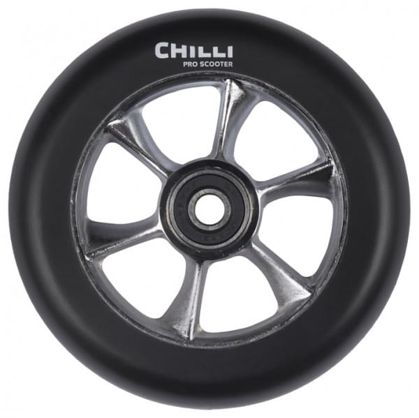 Chilli Wheel-turbo-110 mm black PU raw core