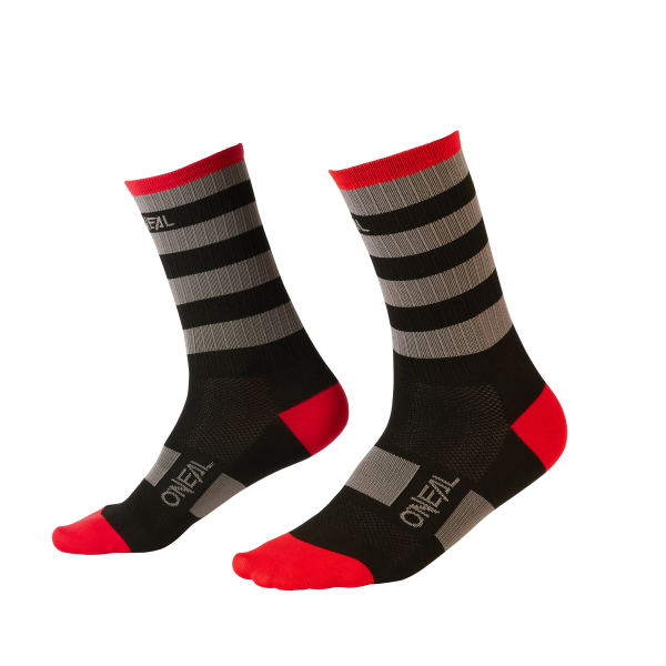 O´Neal MTB Performance Sock STRIPE V.22 black/gray/red (43-46)