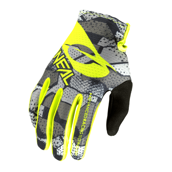 O´Neal MATRIX Youth Glove CAMO V.22 gray/neon yellow L/6