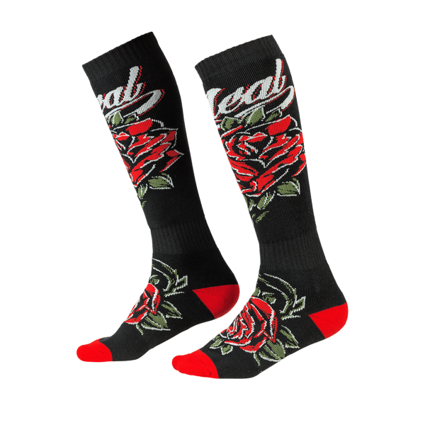 PRO MX Sock ROSES black/red (One Size)