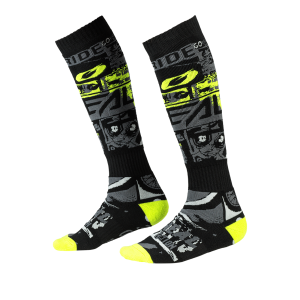 PRO MX Sock RIDE black/neon yellow (One Size)