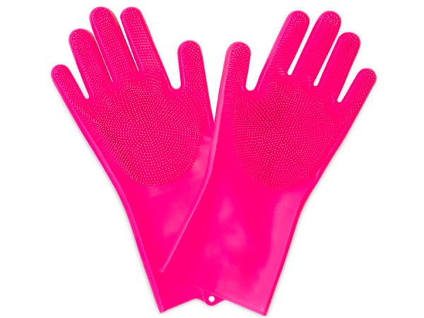 Muc Off Deep Scrubber Gloves, pink, L