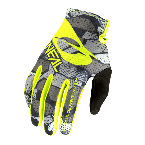 O´Neal MATRIX Youth Glove CAMO V.22 gray/neon yellow M/5